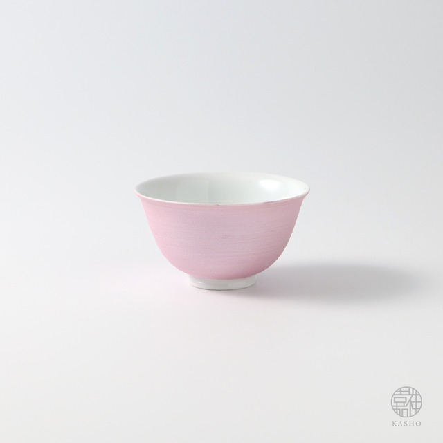 UNMO-雲母-｜パステル小煎茶碗｜ピンク -桃- 全5色｜φ約7cm