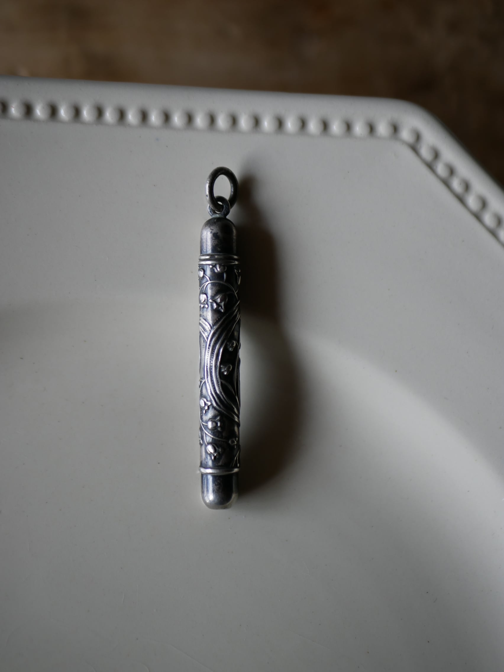 純銀 クレヨン 鈴蘭 すずらん スズラン フランスアンティーク