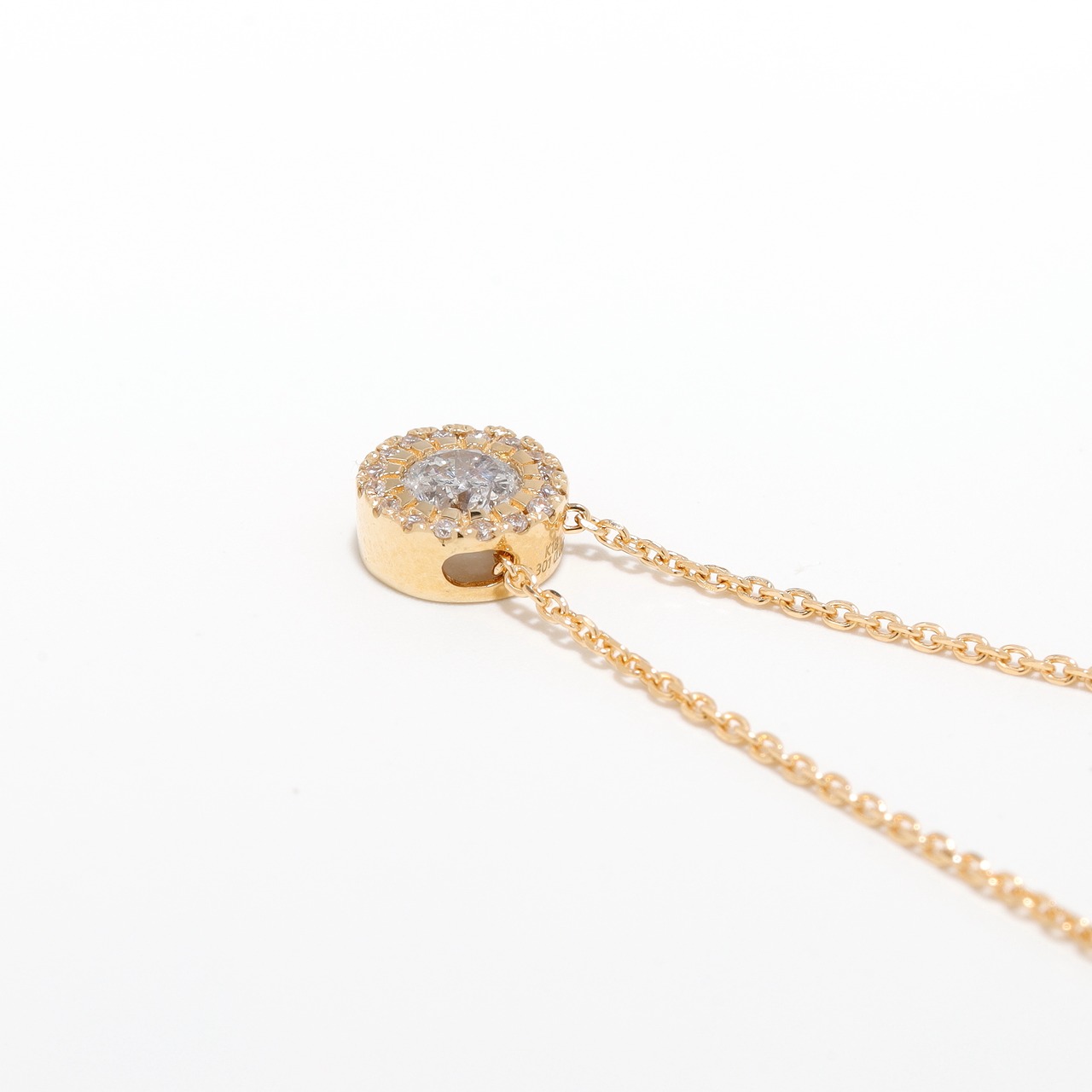 ダイヤモンド デザイン ネックレス K18 / G / SI2 / 0.310ct / 0.060ct