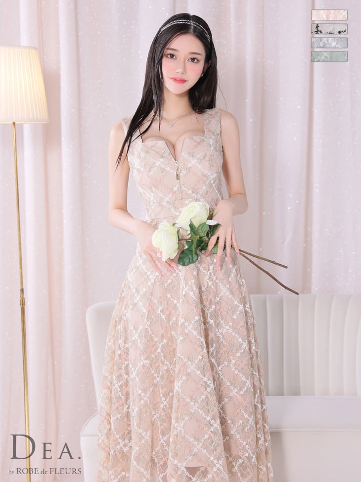 ROBE de FLEURS ミントグリーン タイトドレス ROBE de FLEURS ミントグリーン タイトドレス