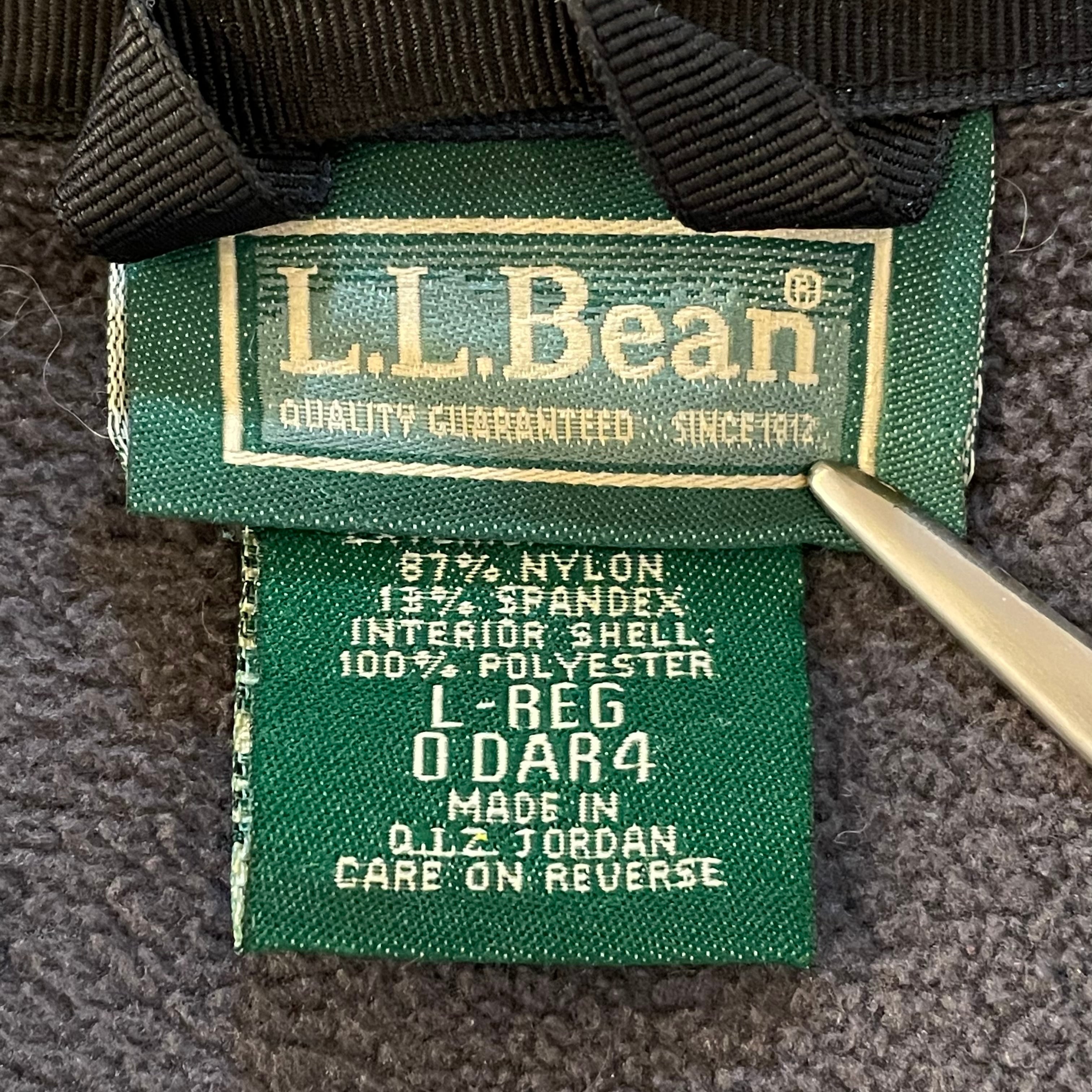 L.L.Bean ロゴ刺繍ジップアップフリース グリーン ビッグサイズ