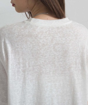 2605142 レースヘムレイヤードカットソー white