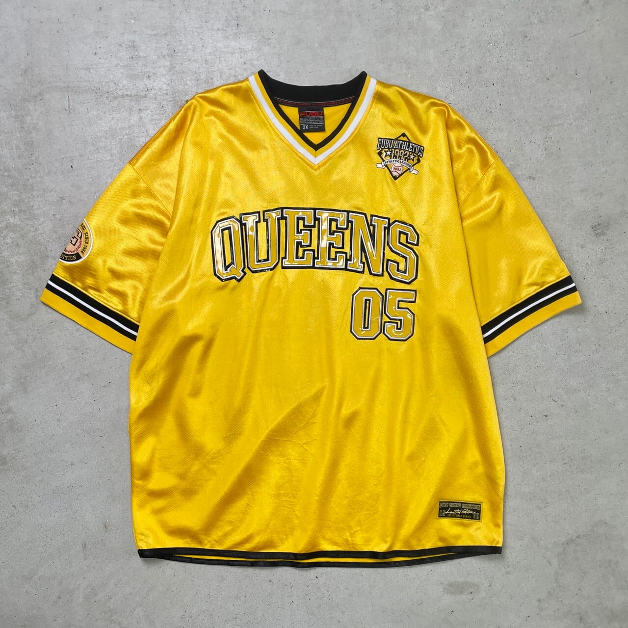 FUBU フブ ロゴワッペン フットボールシャツ ユニフォーム メッシュ  