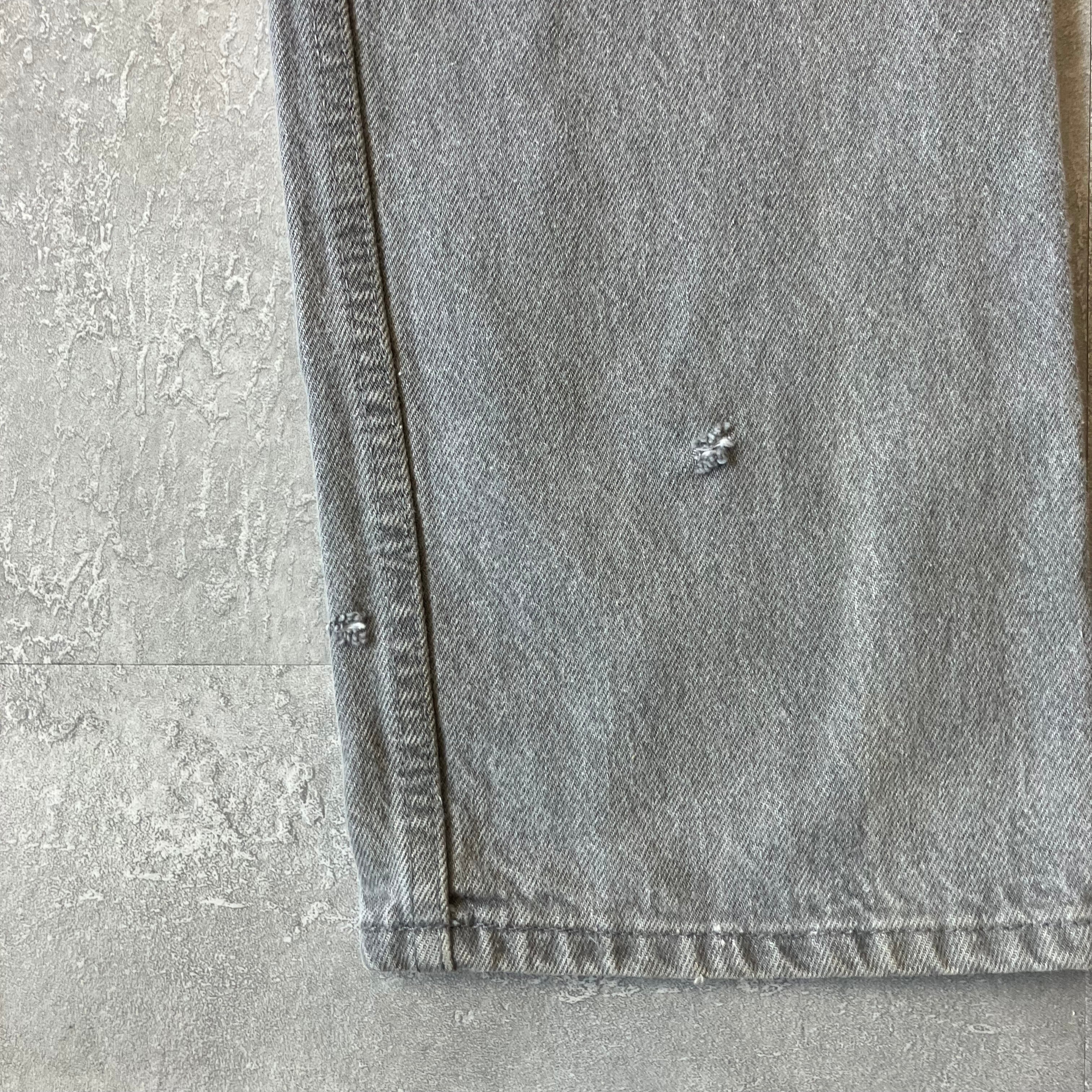 実寸w32l35》Levi's リーバイス 501 ~90s usa製 先染め ブラック
