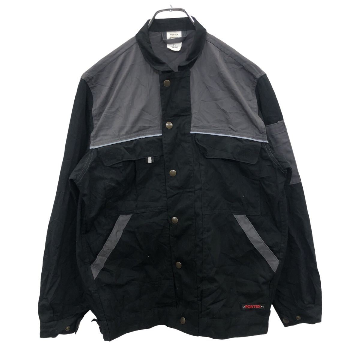 PORTEX ワークジャケット Mサイズ程度 ポーテックス ブラック ジップ