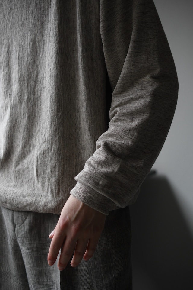 BATONER / BELGIAN LINEN URAKE LONG SLEEVE (Beige)