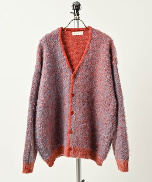 many men many mind Polyester brushed melange V-neck cardigan (ORG) M2621050