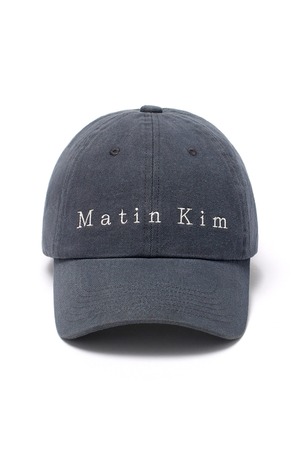 [Matin Kim] MATIN COTTON WASHED BALL CAP IN CHARCOAL 正規品 韓国ブランド 韓国通販 韓国代行 韓国ファッション マーティンキム matinkim 日本 店舗