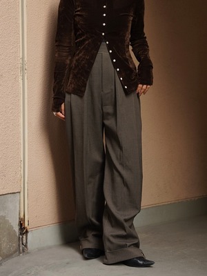MAISON SPECIAL(メゾンスペシャル)“ Wide Tuck Pants”