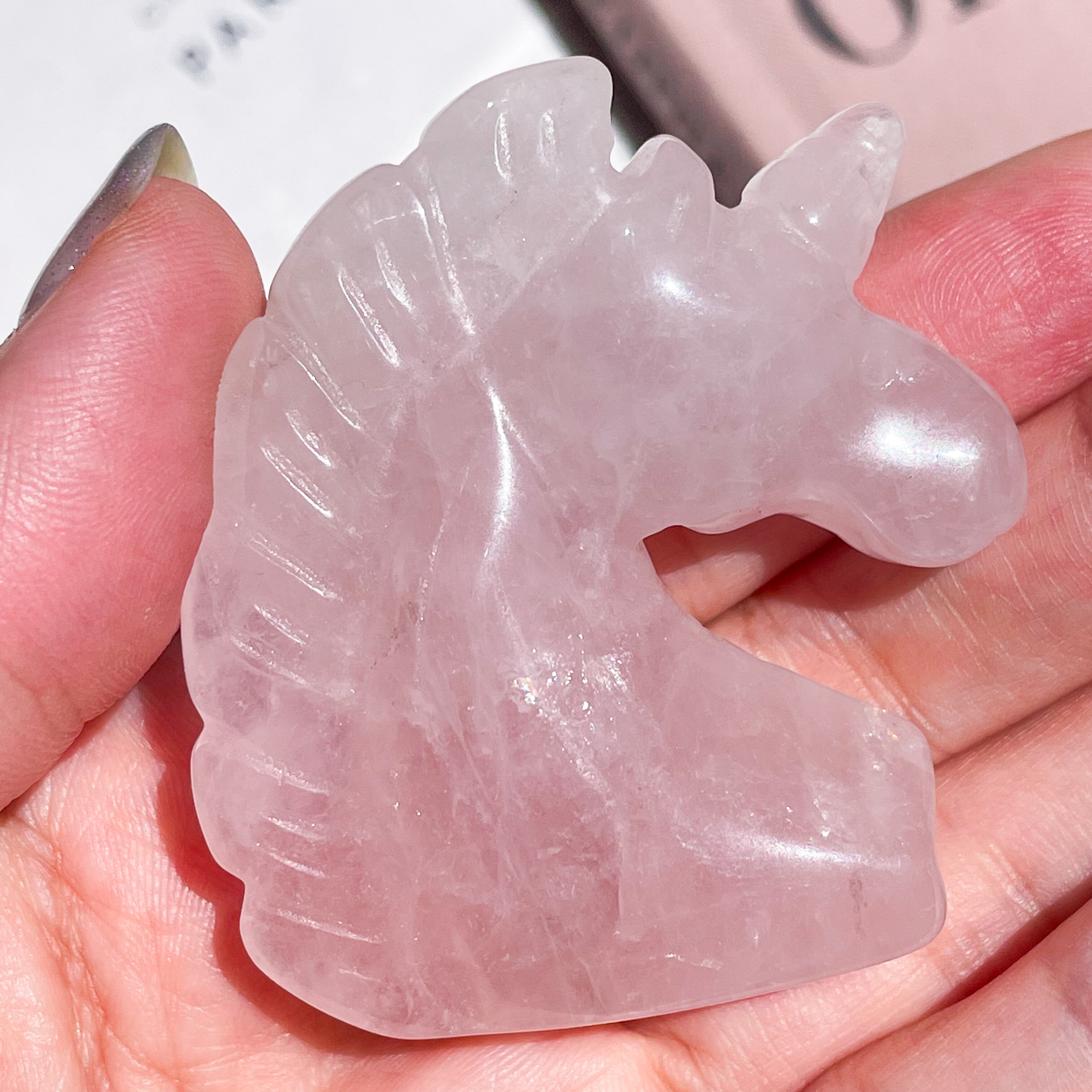 Rose Quartz Unicorn 7 ✧ ローズクォーツ