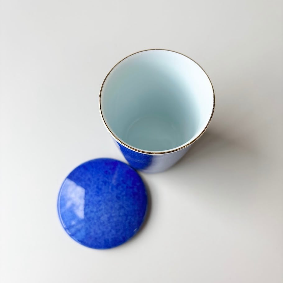 有田焼】吹墨 ヒレ酒(蓋付) | 和食器のすべて