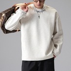 Long Sleeve Crew Neck Drop Shoulder Pullover Sweat ◇2color H0992
