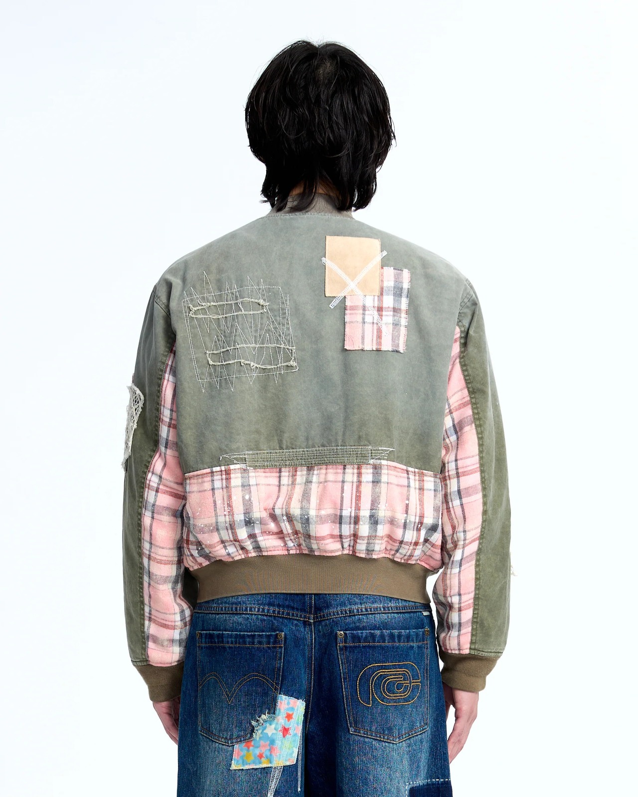 PLATEAU STUDIO / Patched ma-1 flight jacket