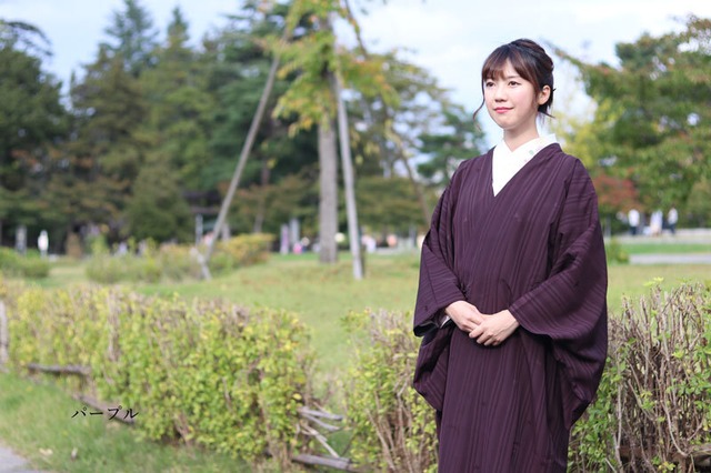 リバーシブルロング道中着 米沢空羽織