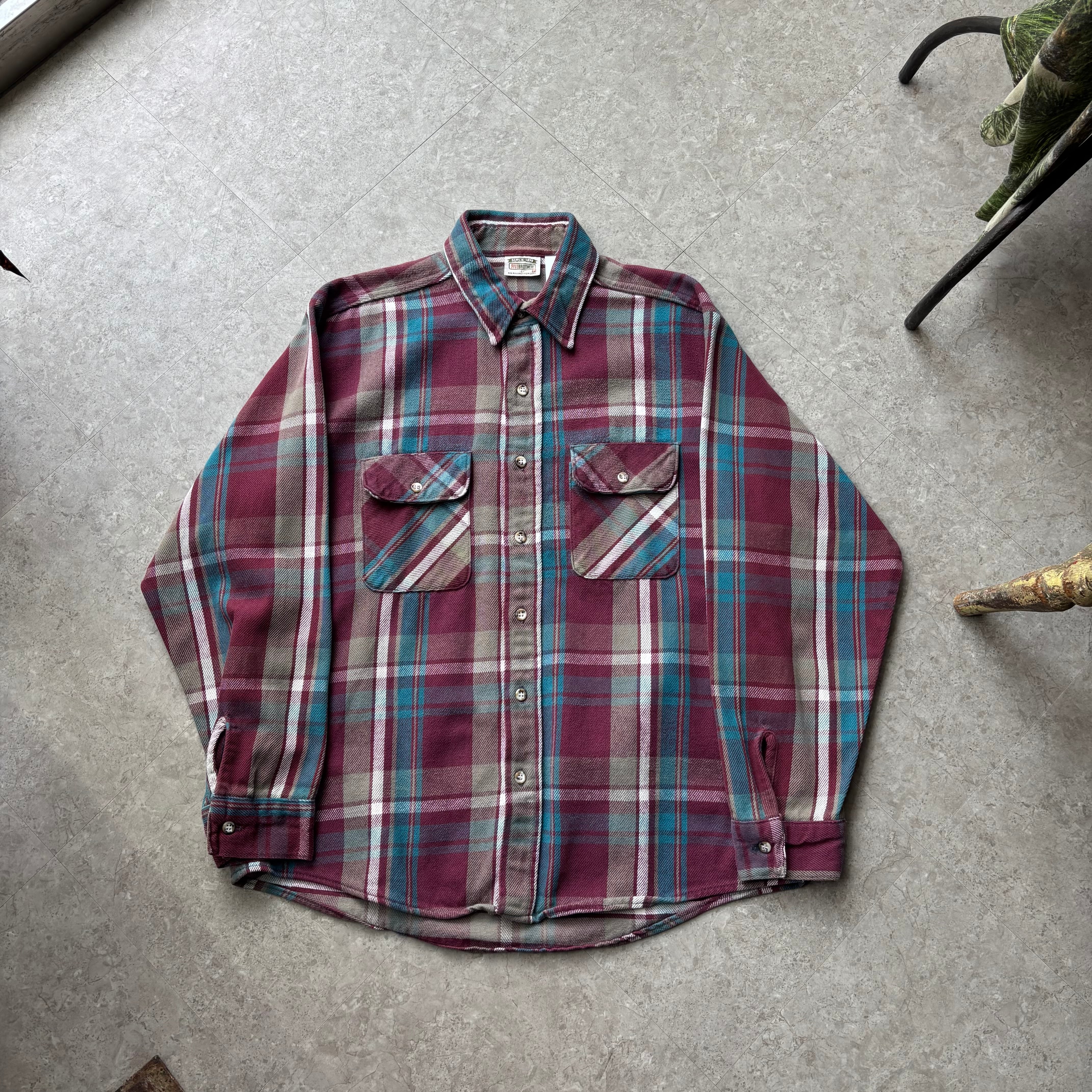 90s Five Brother flannel shirt【仙台店】