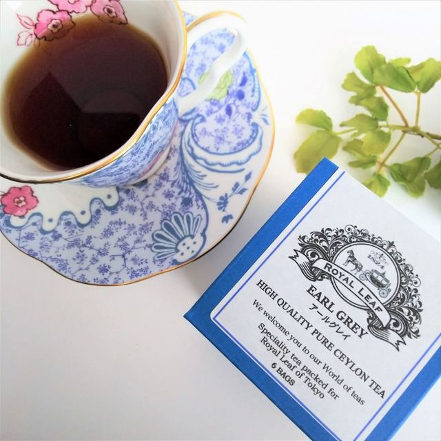 天然ベルガモット精油使用 Earl Grey アールグレイ ティーバッグ６個入 こだわりの100 無添加紅茶 Royal Leaf Tea ロイヤル リーフティー