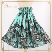 フラダンス 衣装 パウスカート ブルー系 エミカ 日本製 ハワイアンプリント アロハ レッスン 練習 フラ ダンス Emika さわやか かわいい 華やか 鮮やか おしゃれ 上品 シングル スカート グリーン系 水色 ミントグリーン フラダンス衣装 おしゃれ レディース かわいいスカート ハワイアン スタイル ダンス衣装 鮮やかカラー 練習着 スポーツ