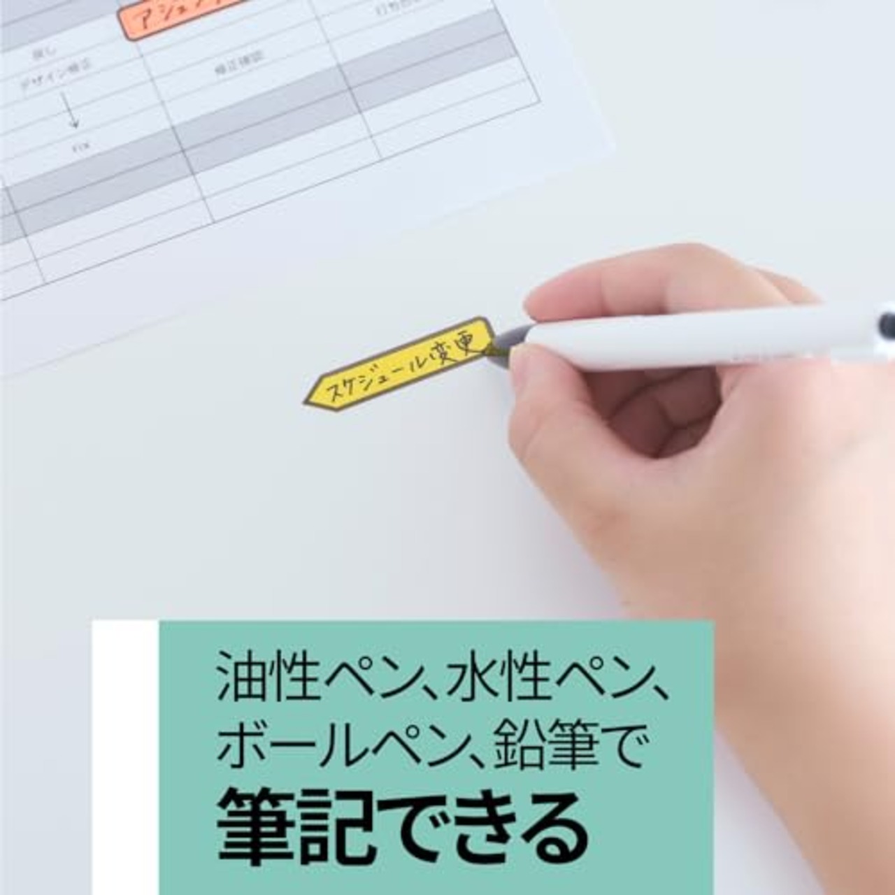 ポストイット フィルム 付箋 グリーン 44×25mm 20枚×2本×5個 684P-KH-5P