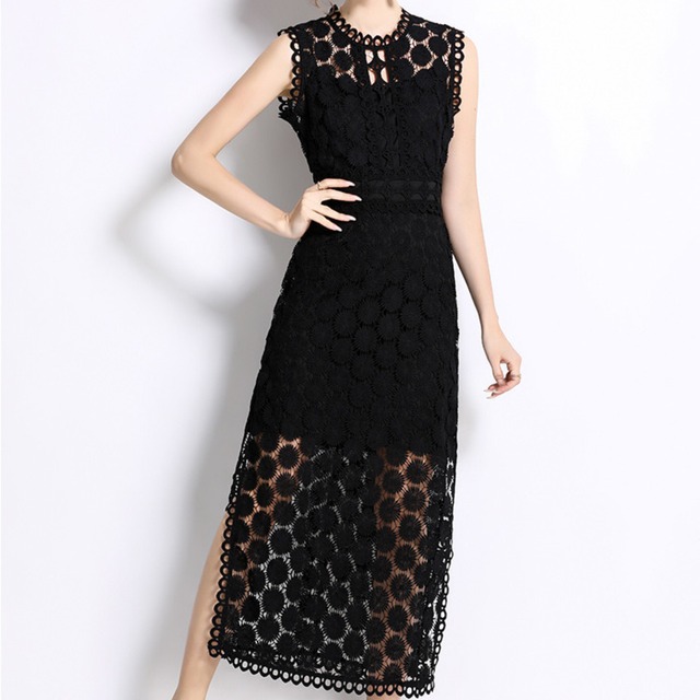 Lace sleeveless dress LA250322
