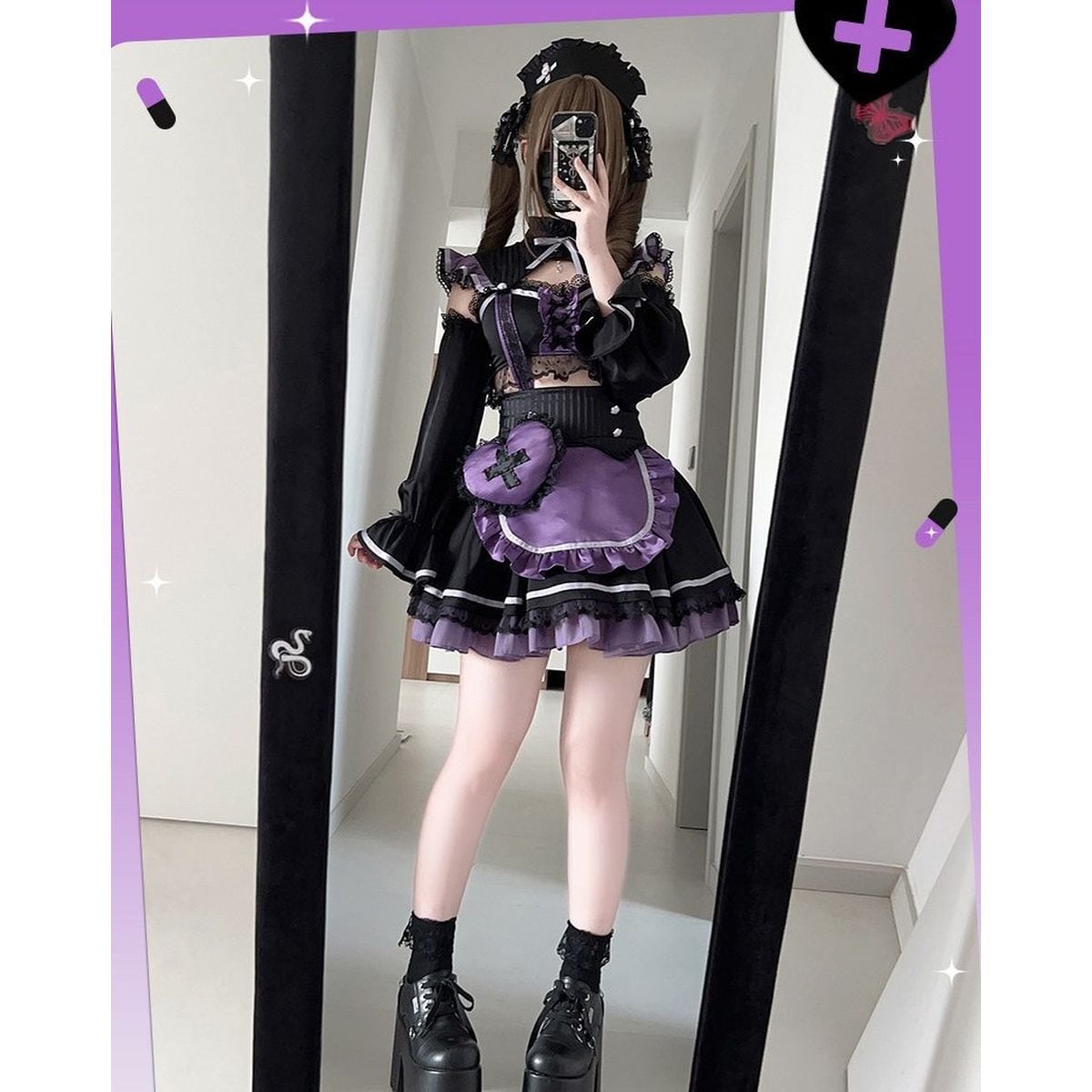 天使のカルテ ・ナースエプロン付きフリルドレスセット | Maiden's Rêve