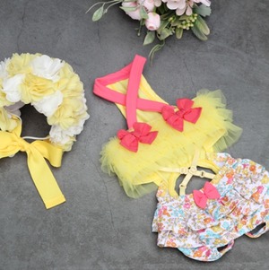 予約【HAPPYJJANGGU】Candy Cross Bikini yellow