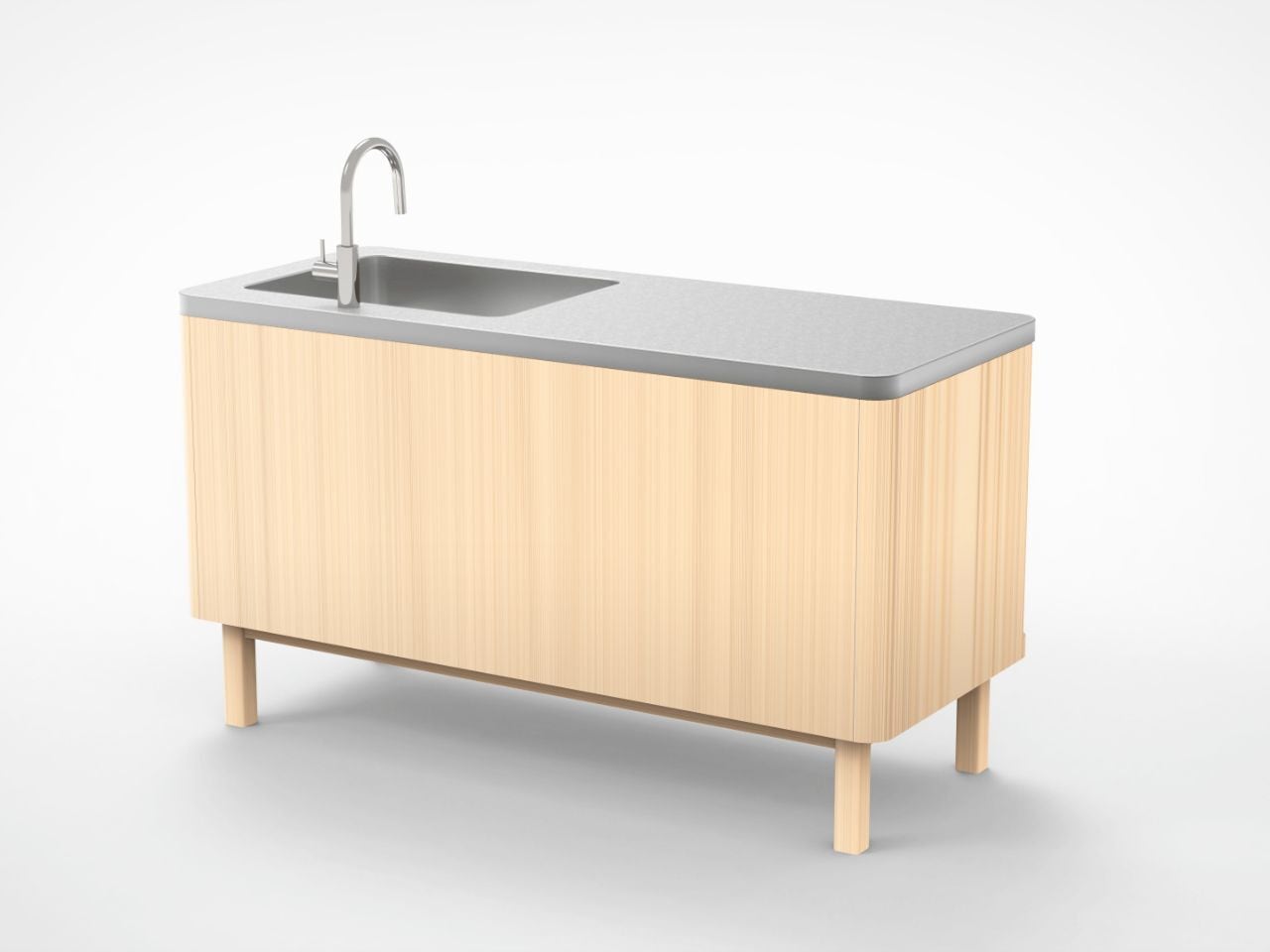 ヒノキのコンパクトキッチン | TSUYAMA FURNITURE ONLINE SHOP