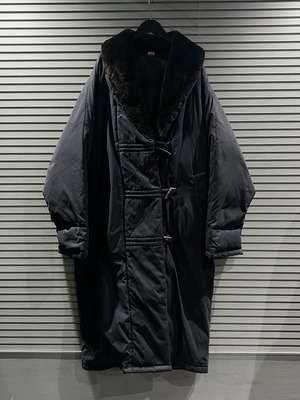 【X VINTAGE】"BILLBLASS" Faux Fur Switching Toggle Button Down Coat