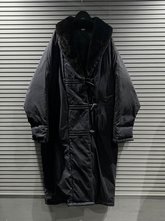 【X VINTAGE】"BILLBLASS" Faux Fur Switching Toggle Button Down Coat