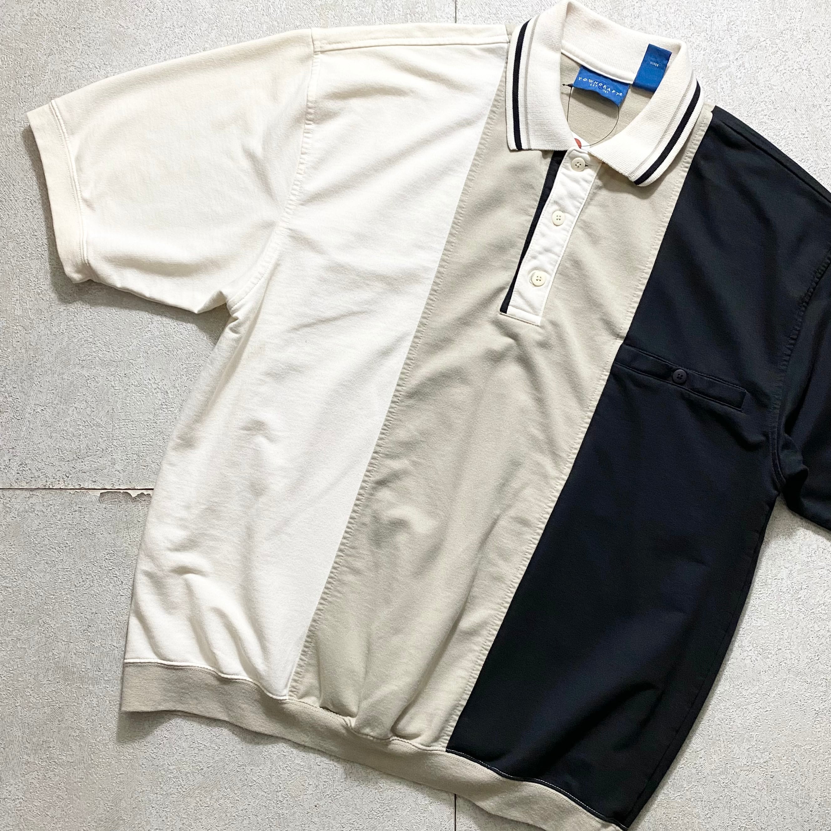 old tricolor switching pullover rib shirt | NOIR ONLINE powered by BASE