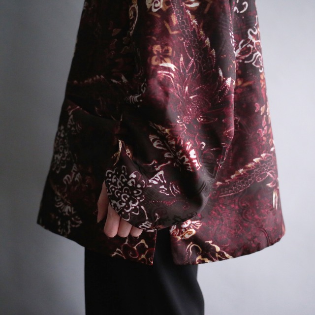 reversible design loose shirt jacket