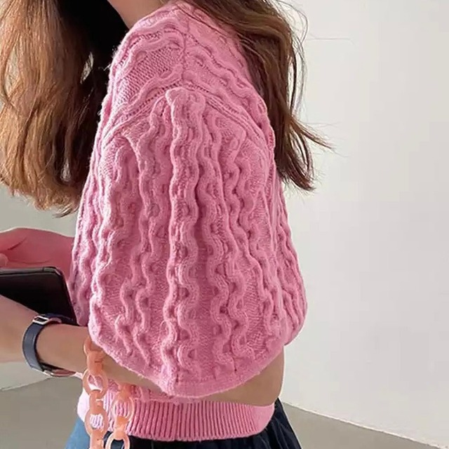 Puff Sleeve Pullover Knit