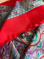 MADE IN ITALY paisley pattern scarf-5167-8