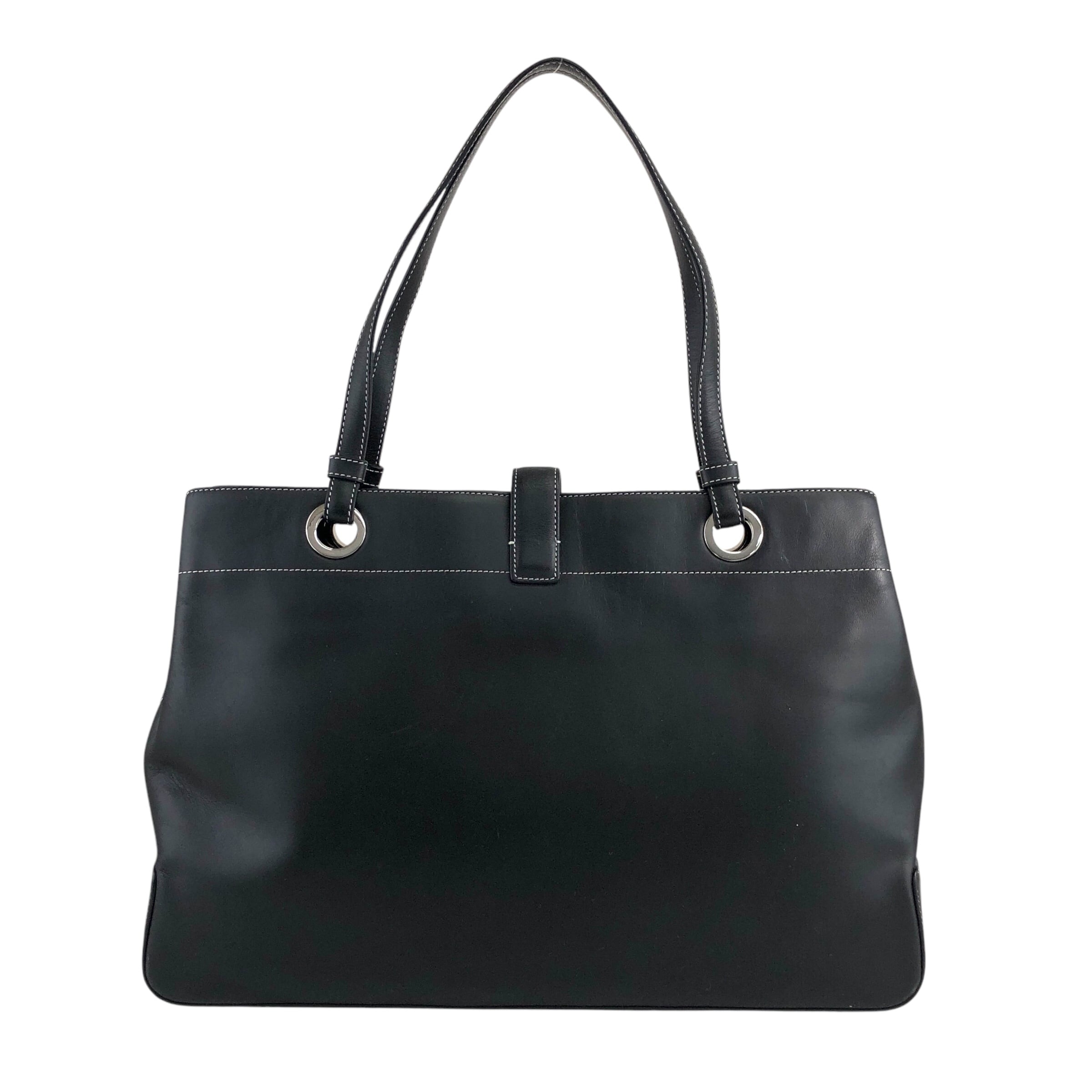 GIVENCHY ジバンシィ トートバッグ ブラック ロゴ レザー vintage