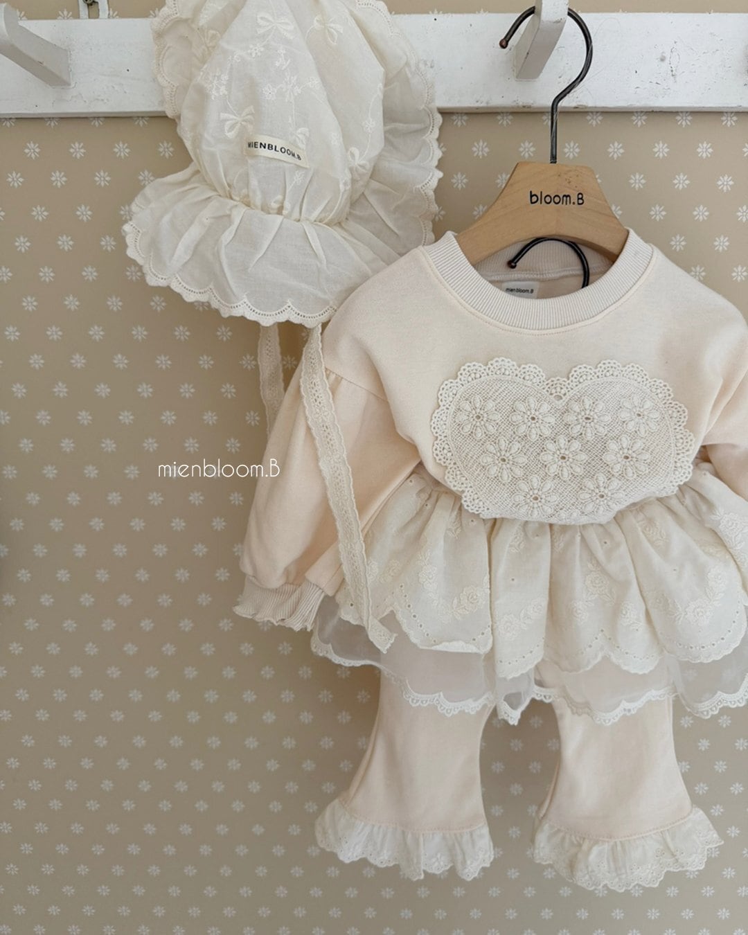 送料無料【予約】/ baby スカラップレーススカート / mienbloom