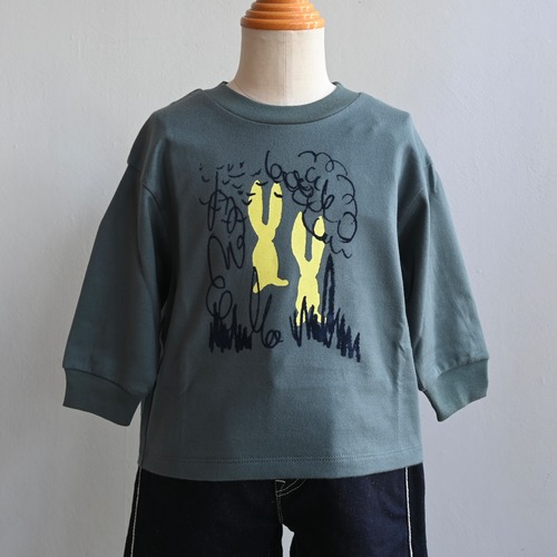 《mina perhonen 2024AW》cache-cache カットソー / green / 140cm