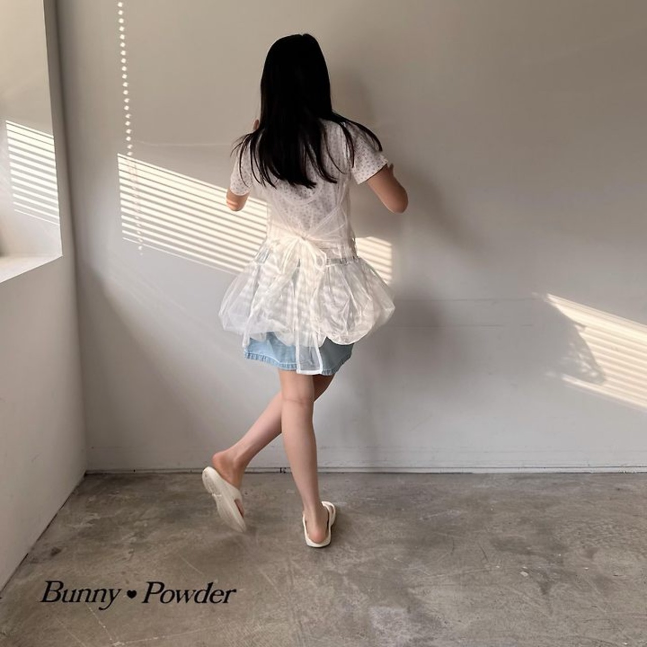 [Bunny Powder] (Planning) Shaballoon Layered Dress (2XL/3XL/4XL) / [버니파우더] 기획)샤벌룬레이어드원피스 (2XL/3XL/4XL)