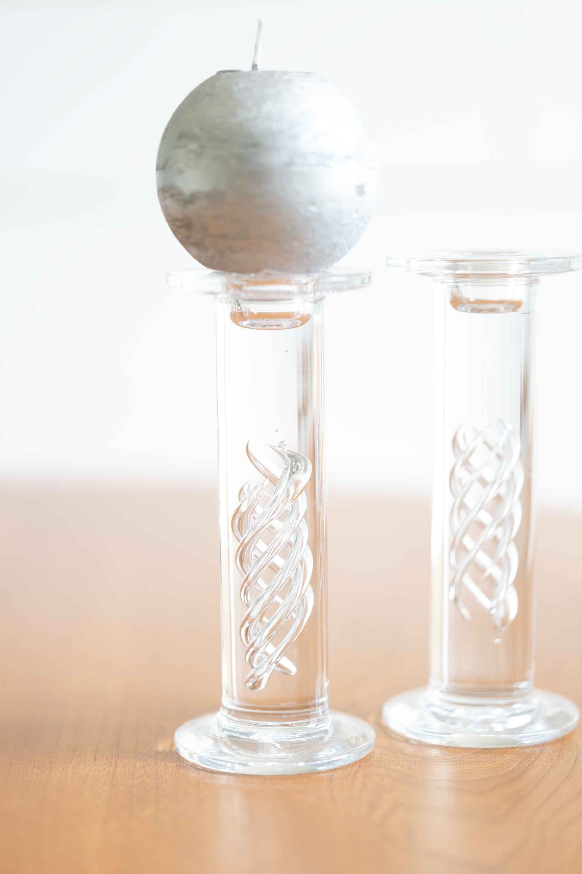 ヴィンテージ Holmegaard ホルムガード 大きなキャンドルホルダー 2本1セット High Life シリーズ