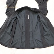 フラメンコ 衣装 エルモサイベリア HERMOSA IBERIA トップス ブラウス 黒 無地 フリル ボランテ ダンス パーティ 発表会 練習 レッスン ブラック系 フリルブラウス おしゃれ 衣装発表 黒トップス ステージ衣装 フラメンコダンス エレガント フェミニン