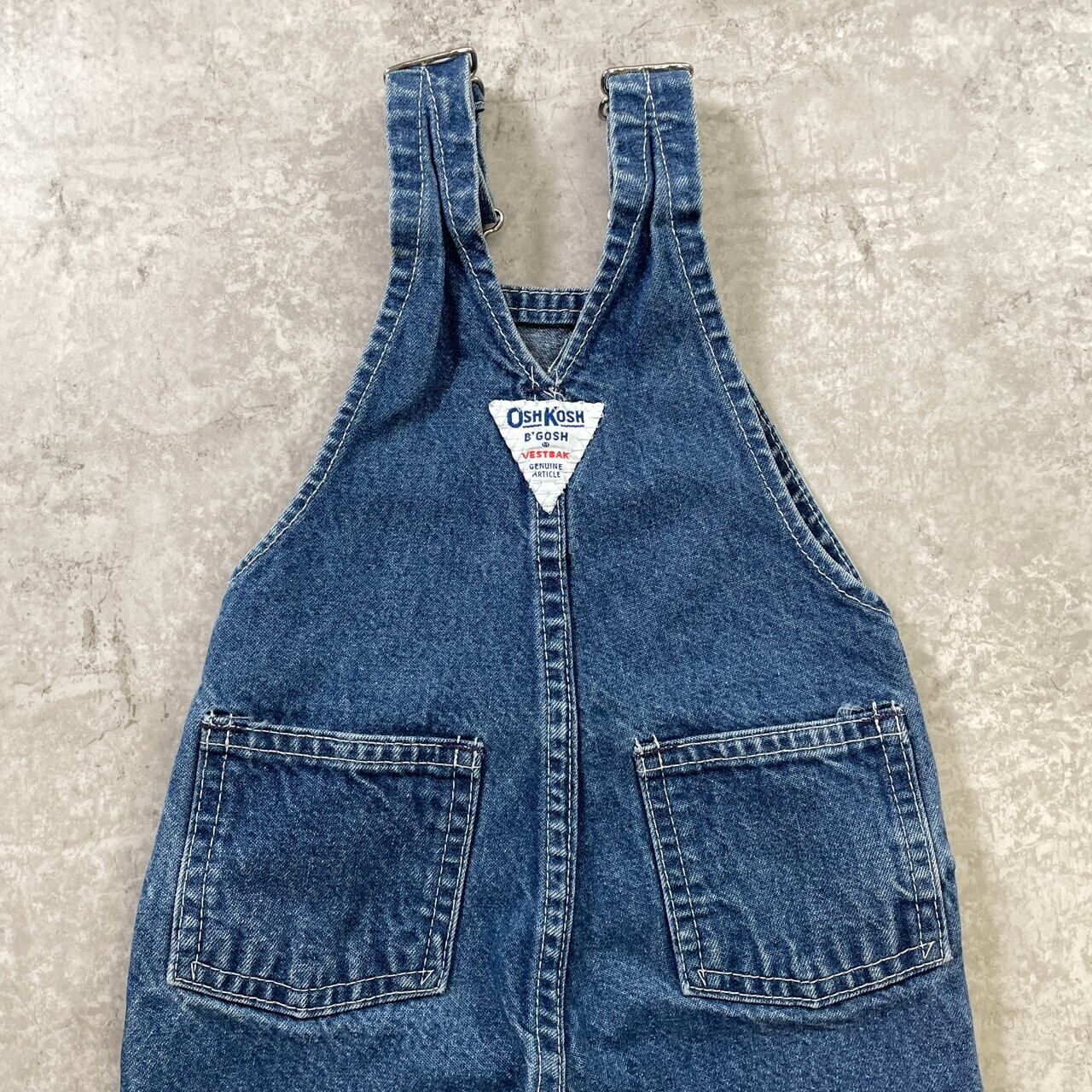 kids】80-90年代頃 USA製 OSHKOSH オシュコシュ デニム オーバーオール
