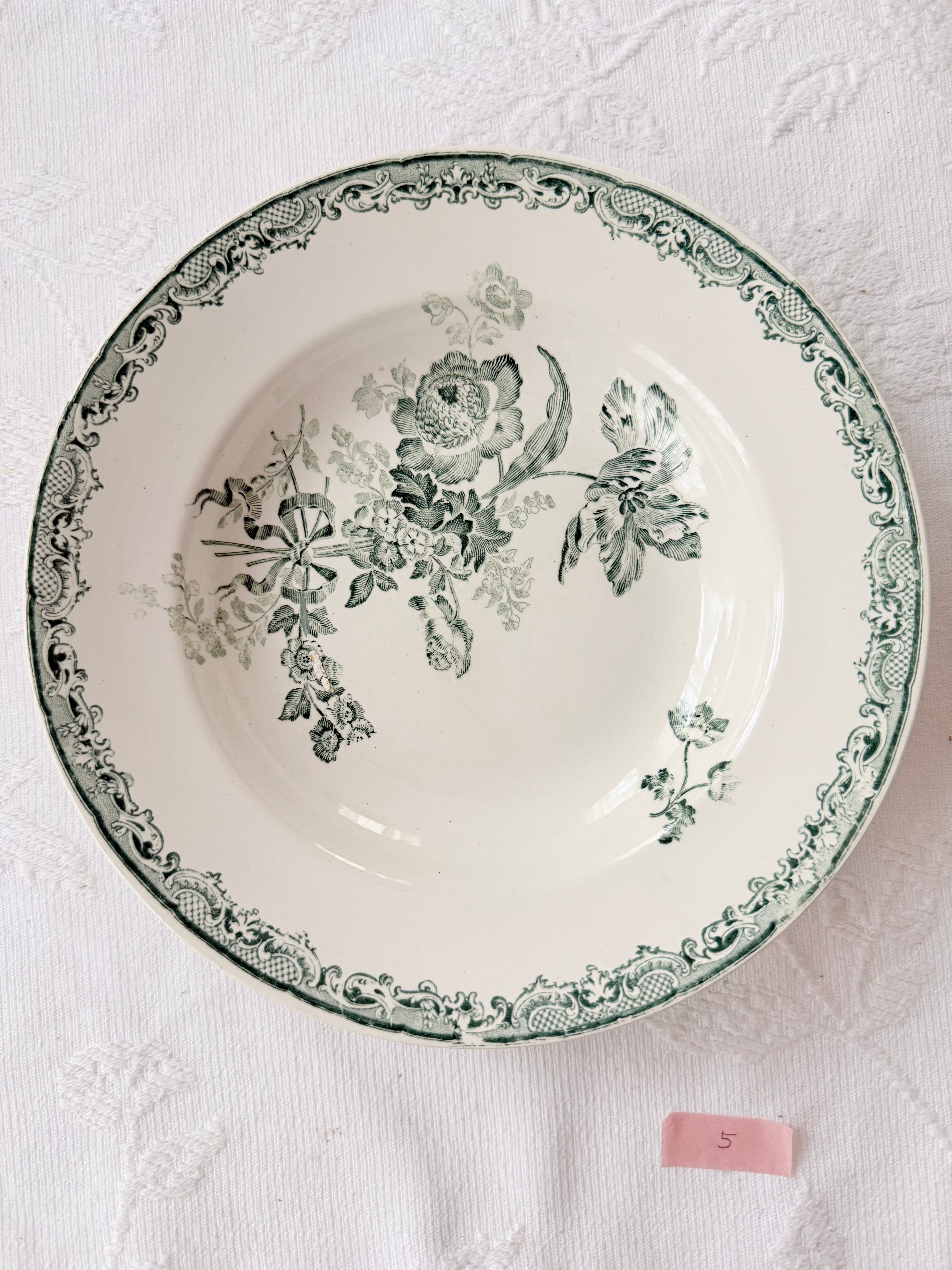 フランスアンティーク☆ジアンGienプレート直径23.5紫陽花 フランス アンティーク☆ジアン Gien プレート(23.5cm) 紫陽花 レア