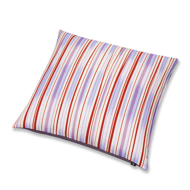 小粋　小座布団（カバーのみ）ぼかし縞　VD（ぶどう）45×45（クッション対応）