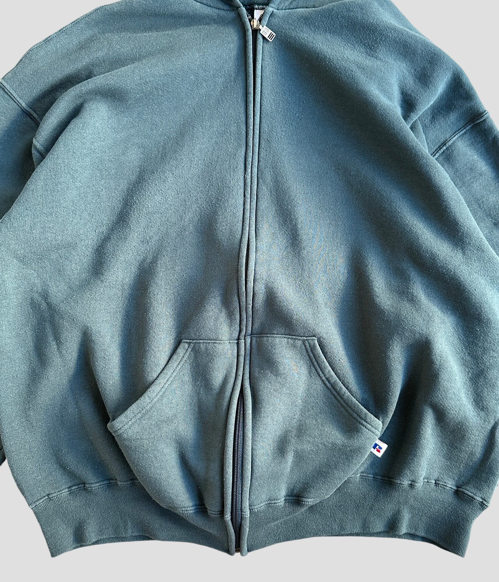 Russell Athletic- Vintage 90s XXL Zip Up Hoodie | BEGGARS BANQUET 