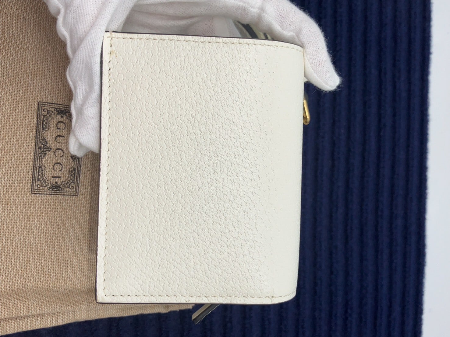 GUCCI グッチ アディダスコラボ ショルダーウォレット レザー White