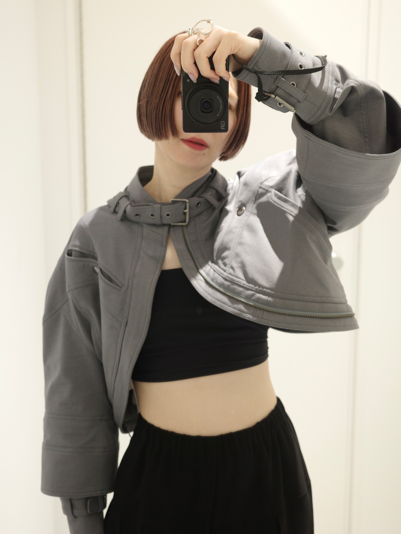 【26SS】MUKCYEN ムッシャン / クロップドジャケット  /scapular harness jacket - 2