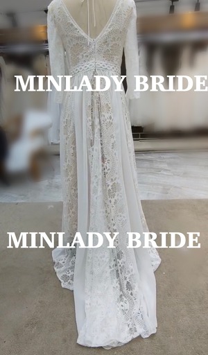 BOHO 総レース　ウエディングドレス