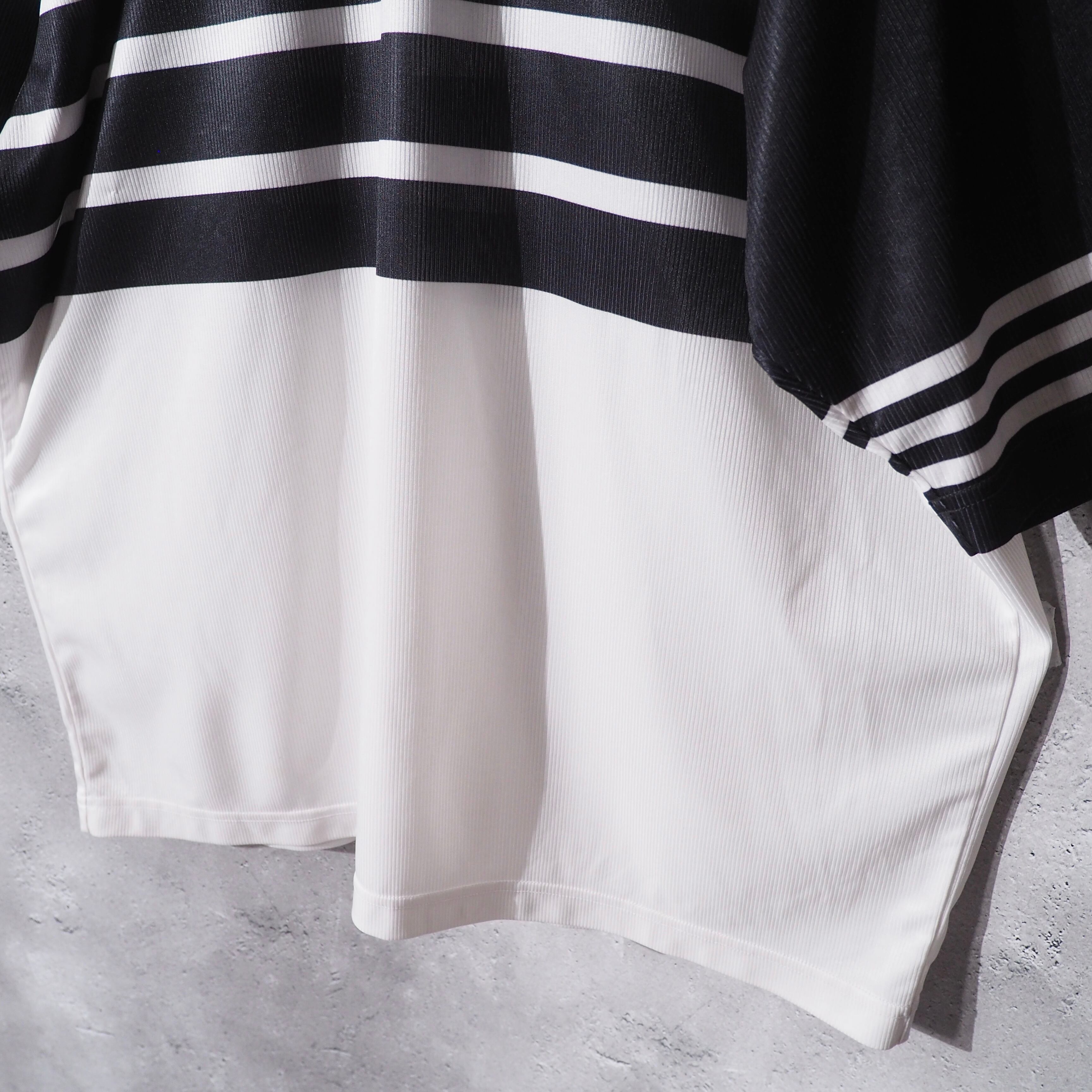 1990s " Old adidas " Monotone Line Design Vintage Loose Game Shirt