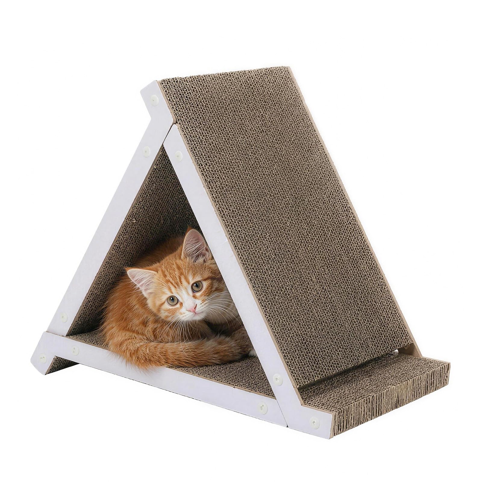 新着商品】Topzoo 猫 ケージ トイレ付き トイレ一体型 防臭 飛散軽減 2