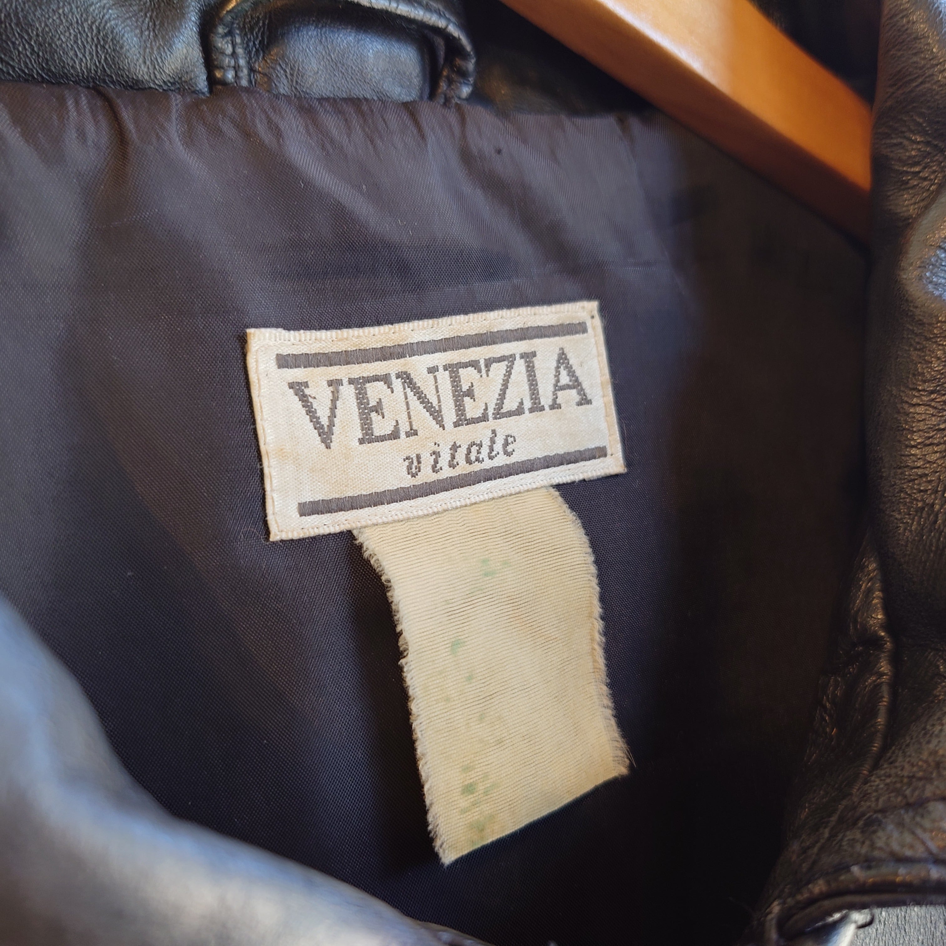VENEZIA vitale 90s vintage レザーコート レザージャケット ファー