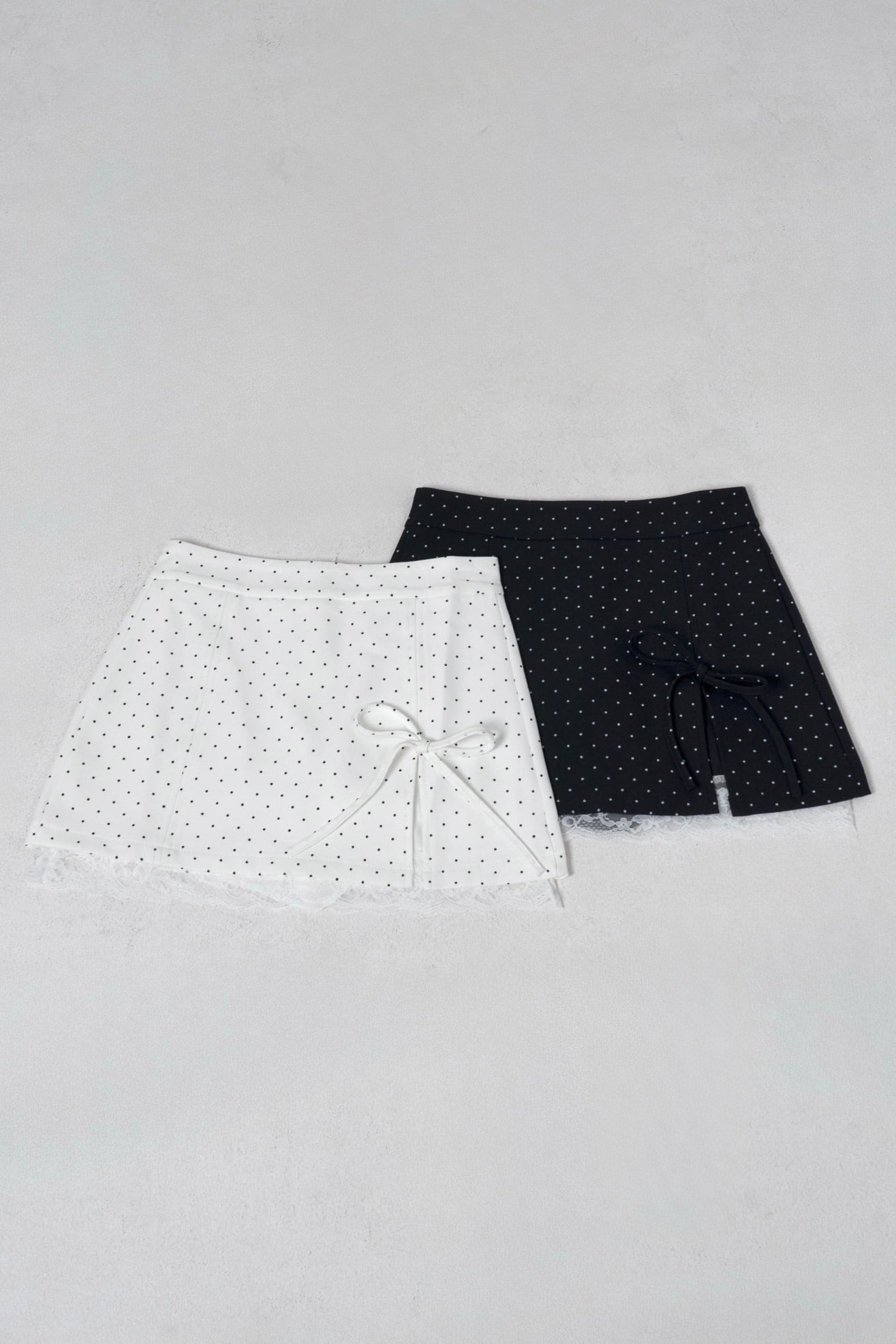 dot lace mini skirt【White LAST3】 | Désir et Raison