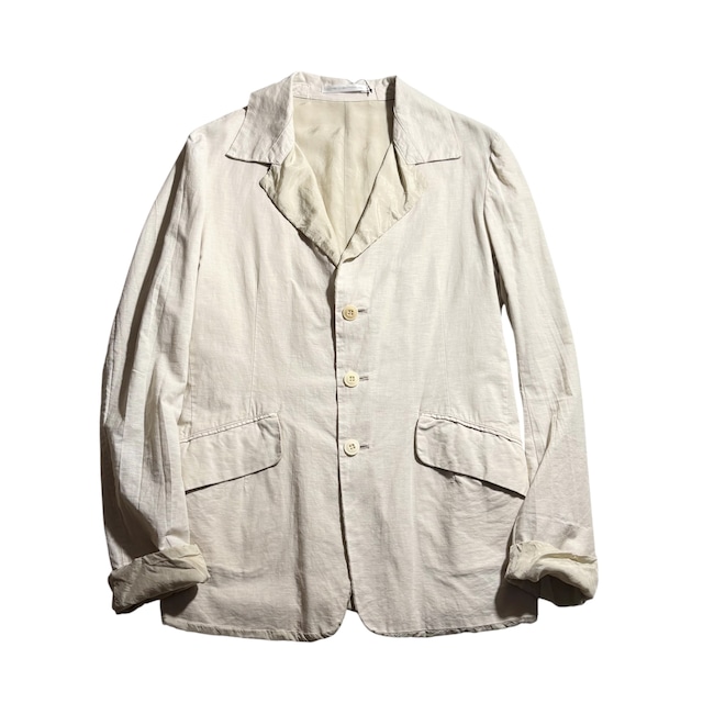 Y’s cotton linen tailored jacket